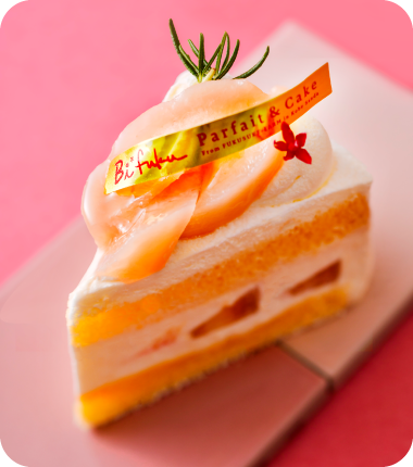 桃のショートケーキ