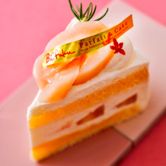 桃のショートケーキ